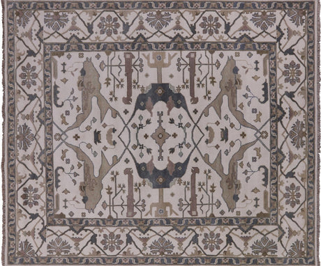 Hand Knotted Oushak Area Rug - Manhattan Rugs