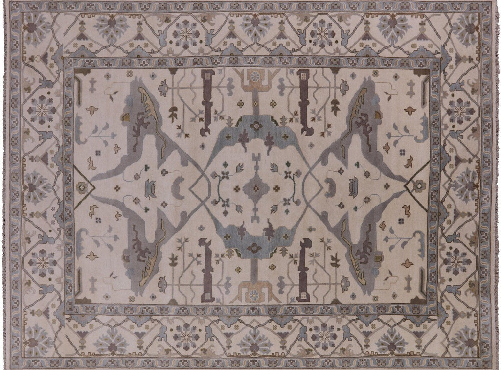 Turkish Oushak Handmade Wool Area Rug - Manhattan Rugs