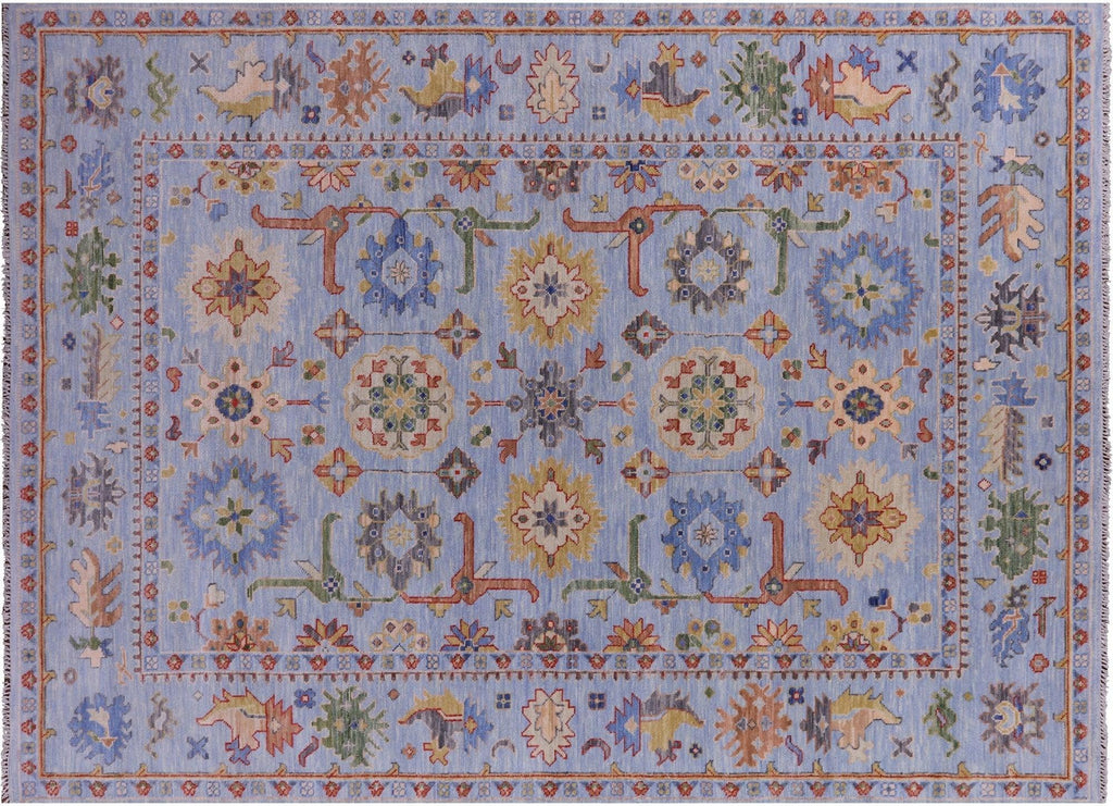 Turkish Oushak Hand-Knotted Wool Rug - Manhattan Rugs