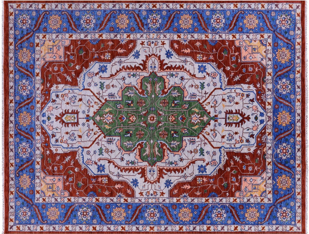 Persian Heriz Serapi Handmade Wool Rug - Manhattan Rugs