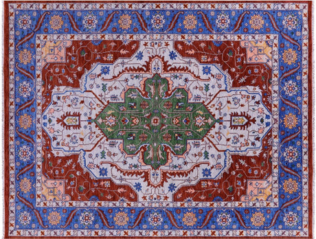 Persian Heriz Serapi Handmade Wool Rug - Manhattan Rugs