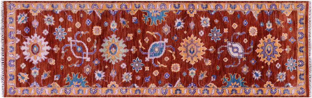Runner Turkish Oushak Handmade Wool Rug - Manhattan Rugs