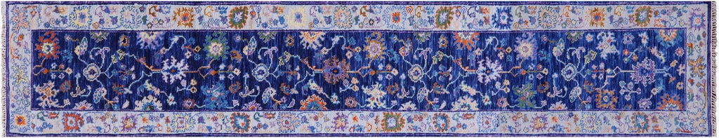 Turkish Oushak Handmade Wool Runner Rug - Manhattan Rugs