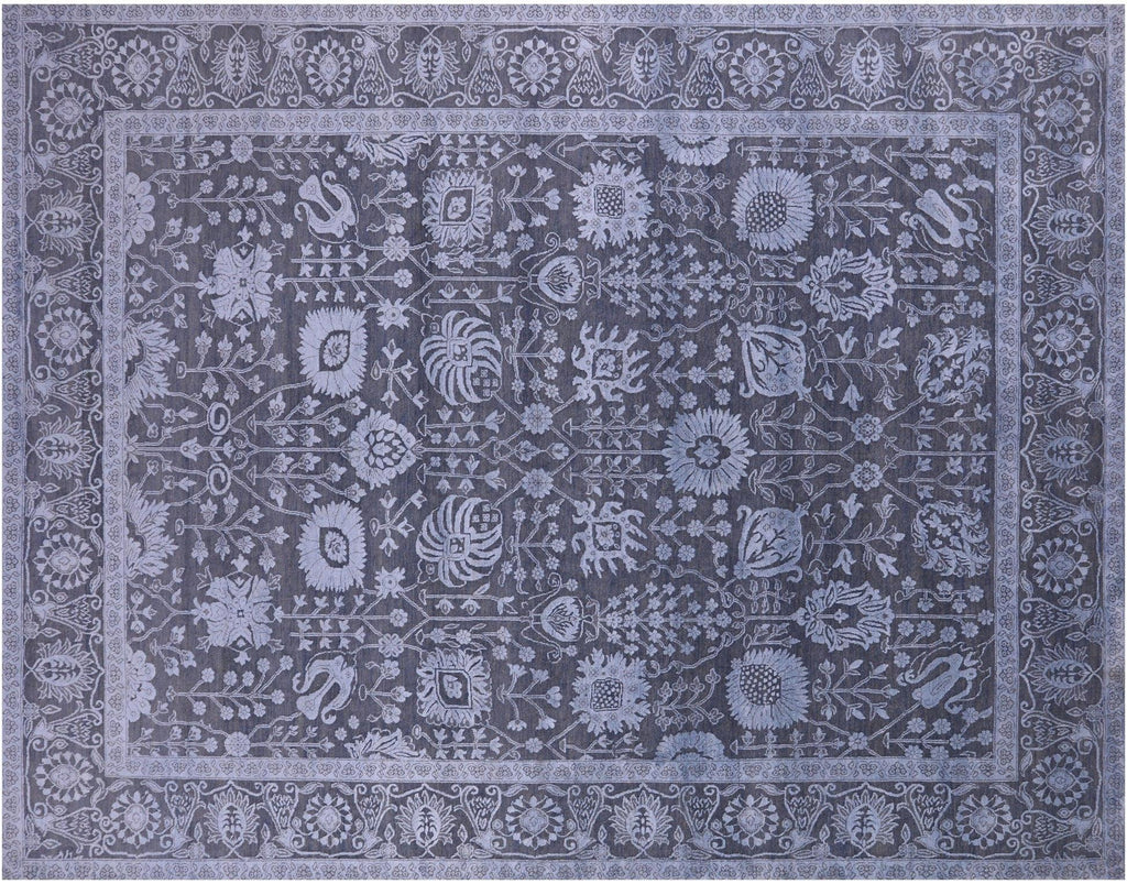 Wool & Silk Persian Tabriz Hand Knotted Rug - Manhattan Rugs