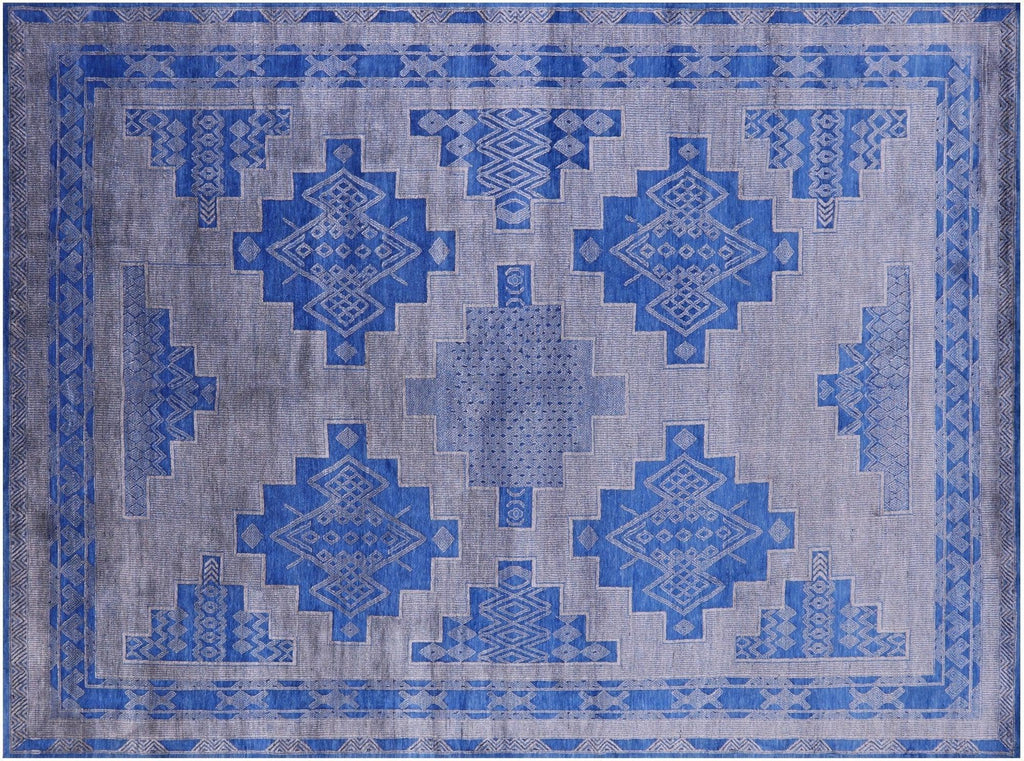 Southwest Navajo Handmade Wool & Silk Rug - Manhattan Rugs