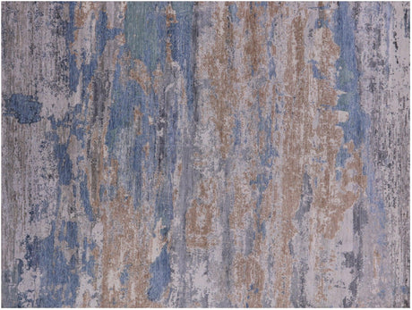 Wool & Silk Modern Handmade Rug - Manhattan Rugs