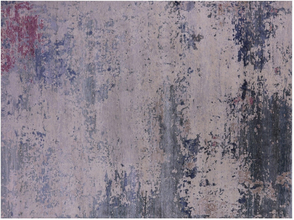 Abstract Handmade Wool & Silk Rug - Manhattan Rugs