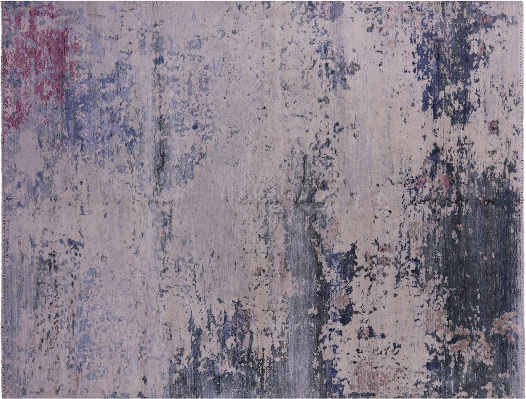 SUPER SALE Abstract Handmade Wool & Silk Rug 7' 10" X 10' 4" - Q15533