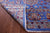 Blue 9' 1" X 12' 1" Wool & Silk Persian Tabriz Handmade Rug - Q15536