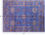 Blue 9' 1" X 12' 1" Wool & Silk Persian Tabriz Handmade Rug - Q15536