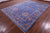 Blue 9' 1" X 12' 1" Wool & Silk Persian Tabriz Handmade Rug - Q15536