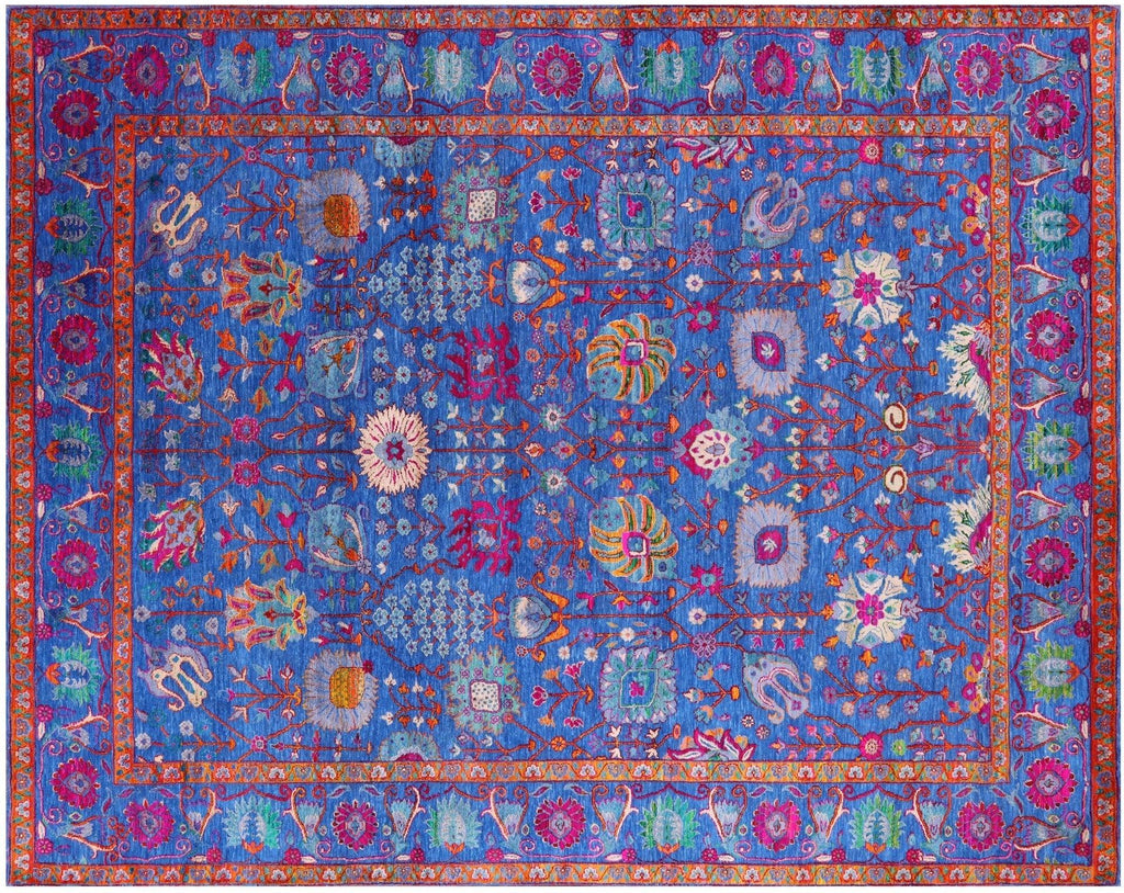Persian Tabriz Hand-Knotted Wool & Silk Rug - Manhattan Rugs