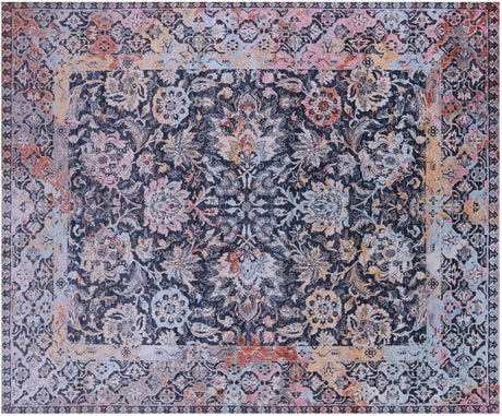 Wool & Silk Persian Tabriz Hand Knotted Rug - Manhattan Rugs