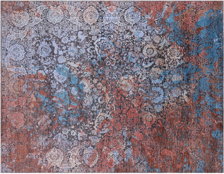 Wool & Silk Persian Hunting Scene Hand Knotted Rug - Manhattan Rugs