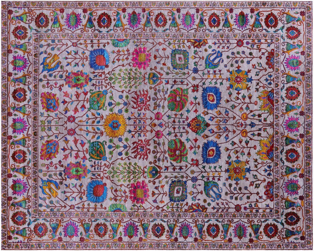 Wool & Silk Persian Tabriz Hand Knotted Rug - Manhattan Rugs