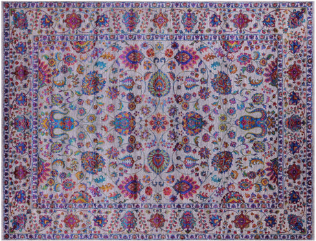 Persian Tabriz Hand Knotted Wool & Silk Rug - Manhattan Rugs