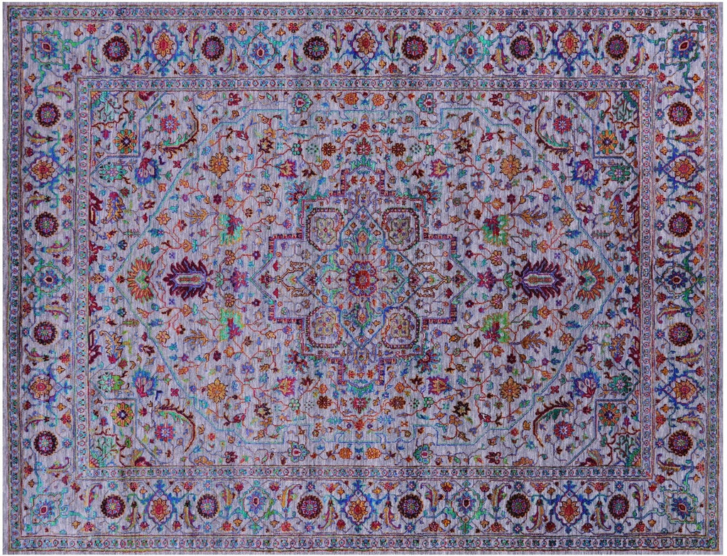 Wool & Silk Persian Heriz Serapi Handmade Rug - Manhattan Rugs
