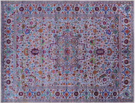 Wool & Silk Persian Heriz Serapi Handmade Rug - Manhattan Rugs