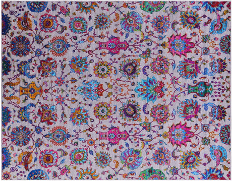 Handmade Wool & Silk Persian Tabriz Rug - Manhattan Rugs