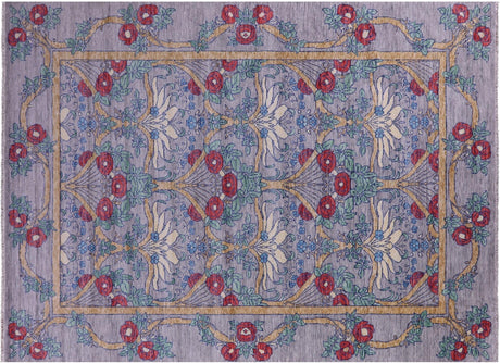 Hand Knotted William Morris Wool Rug - Manhattan Rugs