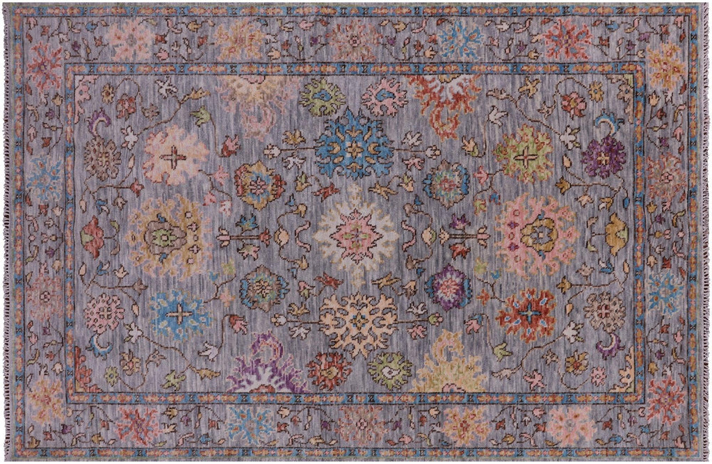Turkish Oushak Hand Knotted Wool Rug - Manhattan Rugs