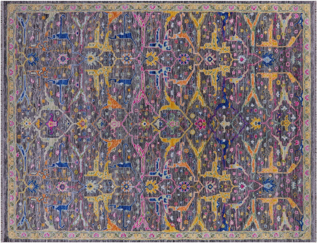 Turkish Oushak Hand-Knotted Wool Rug - Manhattan Rugs