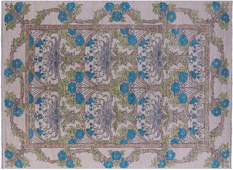 Hand Knotted William Morris Wool Rug - Manhattan Rugs