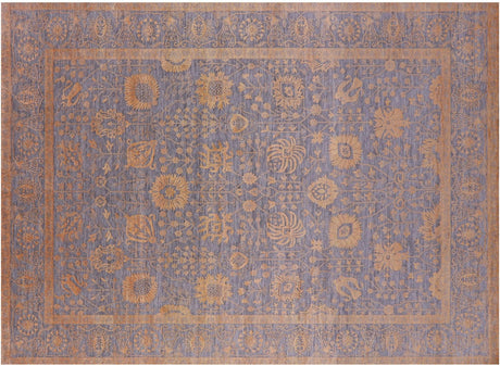 Persian Tabriz Hand Knotted Wool & Silk Rug - Manhattan Rugs