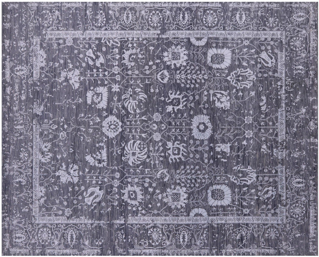 Wool & Silk Hand Knotted Persian Tabriz Rug - Manhattan Rugs