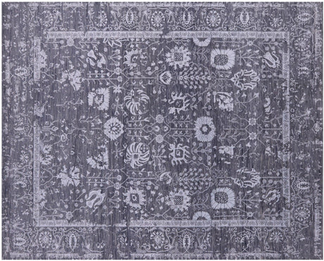 Wool & Silk Hand Knotted Persian Tabriz Rug - Manhattan Rugs