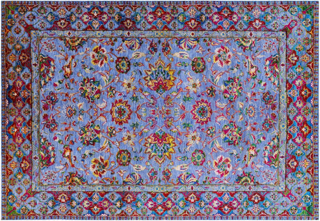 Persian Tabriz Hand Knotted Wool & Silk Rug - Manhattan Rugs