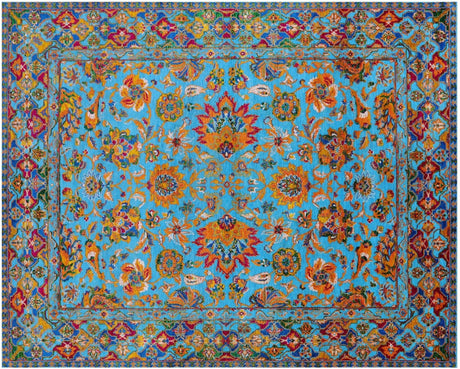 Wool & Silk Persian Tabriz Handmade Rug - Manhattan Rugs