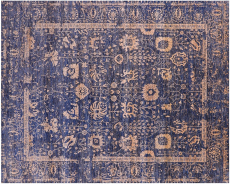 Wool & Silk Hand Knotted Persian Tabriz Rug - Manhattan Rugs