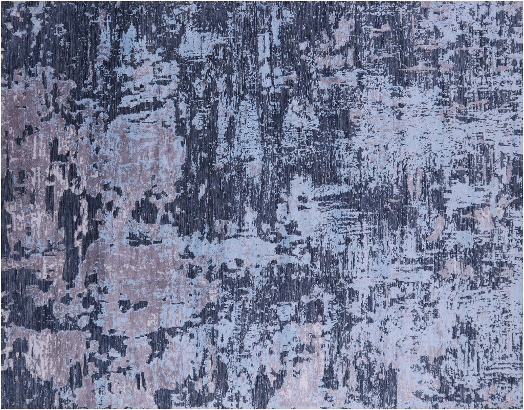 Abstract Hand Knotted Wool & Silk Rug - Manhattan Rugs