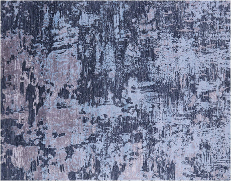 Abstract Hand Knotted Wool & Silk Rug - Manhattan Rugs