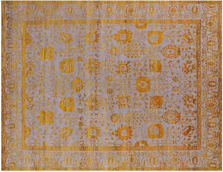 Persian Tabriz Hand-Knotted Wool & Silk Rug - Manhattan Rugs