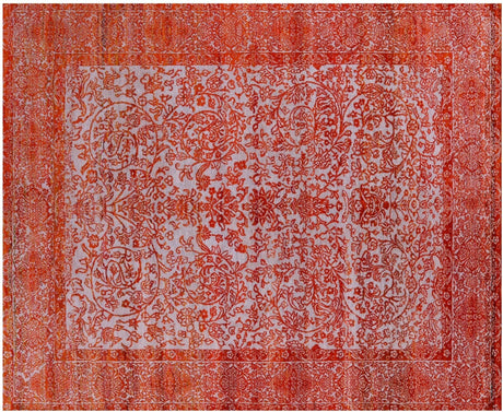 Persian Kashan Handmade Wool & Silk Rug - Manhattan Rugs