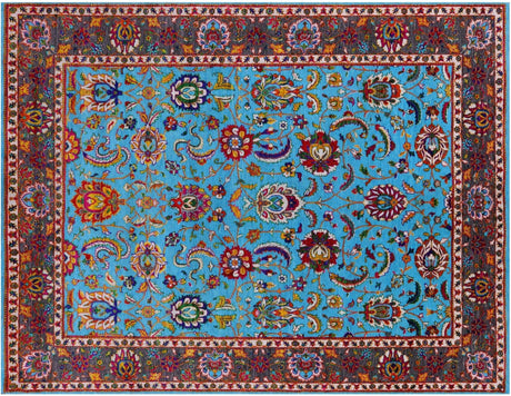 Wool & Silk Persian Tabriz Handmade Rug - Manhattan Rugs