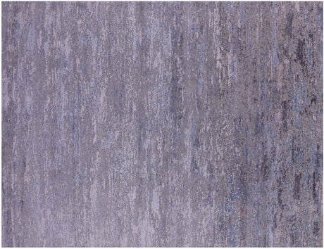 Abstract Wool & Silk Hand Knotted Rug - Manhattan Rugs