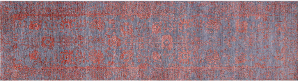 Runner Persian Tabriz Wool & Silk Handmade Rug - Manhattan Rugs