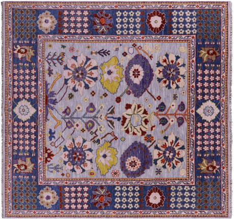 Square Turkish Oushak Handmade Wool Rug - Manhattan Rugs