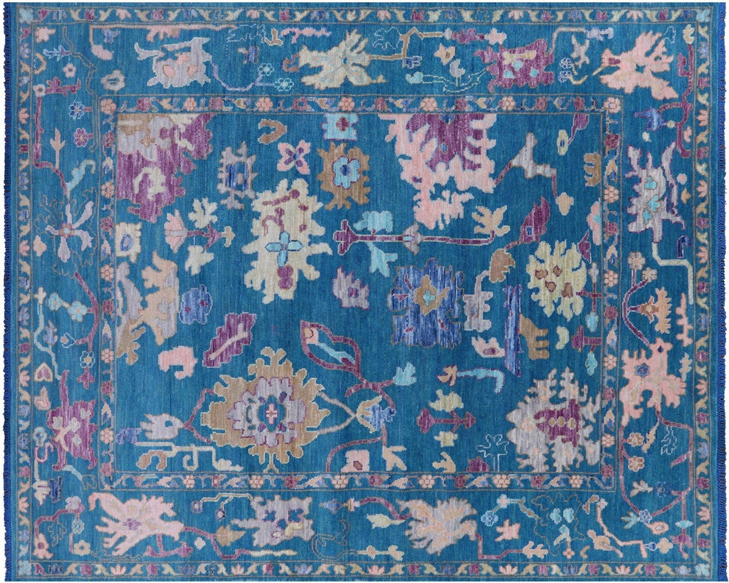 Turkish Oushak Hand Knotted Wool Rug - Manhattan Rugs