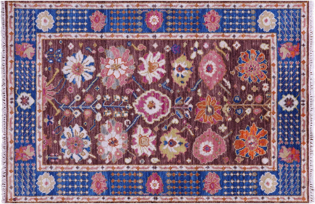 Turkish Oushak Hand Knotted Wool Rug - Manhattan Rugs