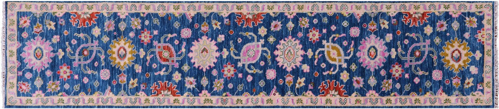 Runner Turkish Oushak Hand Knotted Wool Rug - Manhattan Rugs