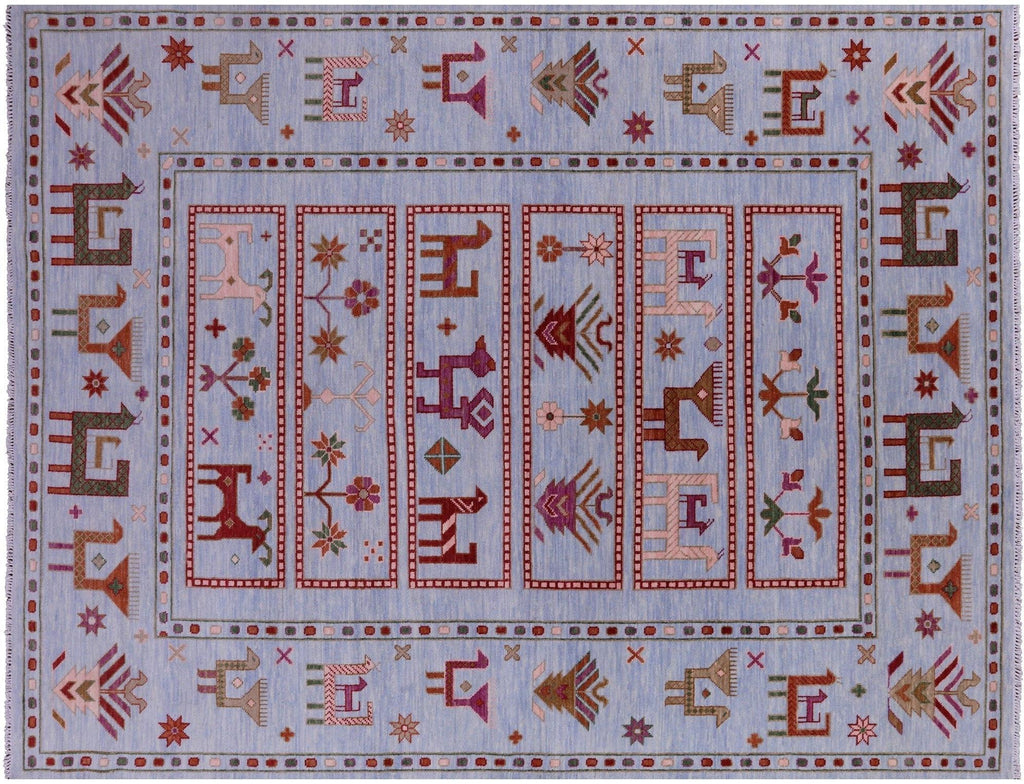 Tribal Persian Gabbeh Hand Knotted Wool Rug - Manhattan Rugs