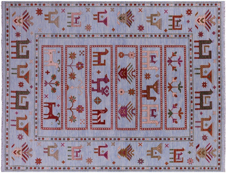 Tribal Persian Gabbeh Hand Knotted Wool Rug - Manhattan Rugs