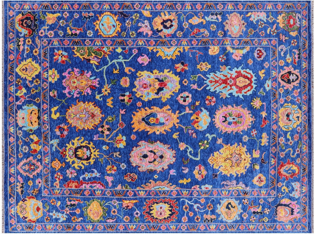 Turkish Oushak Hand Knotted Wool Rug - Manhattan Rugs
