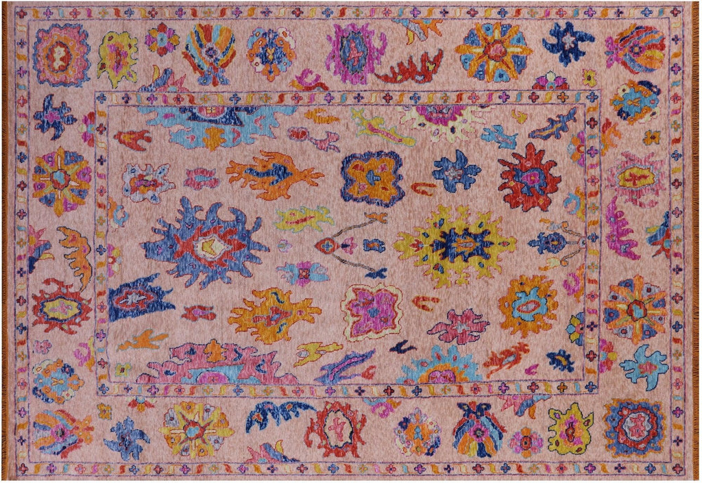 Turkish Oushak Handmade Wool Rug - Manhattan Rugs