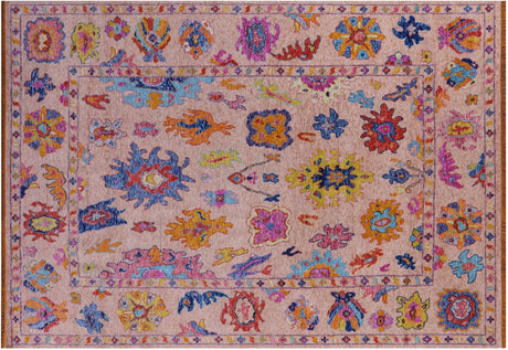 Turkish Oushak Handmade Wool Rug - Manhattan Rugs