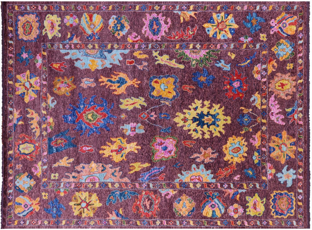 Hand Knotted Turkish Oushak Wool Rug - Manhattan Rugs